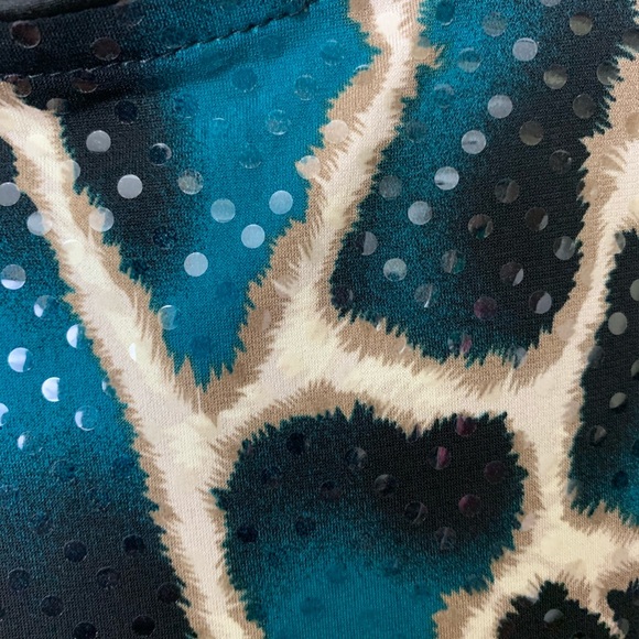 SOLD!! MSK sleeveless blouse women's size large sequined - Picture 4 of 10